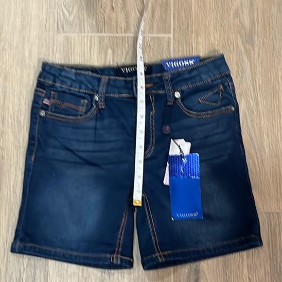 Vigoss Jean Shorts Girls Adjustable Waistband Stretchy Comfy Bermuda The Mid - Picture 8 of 12